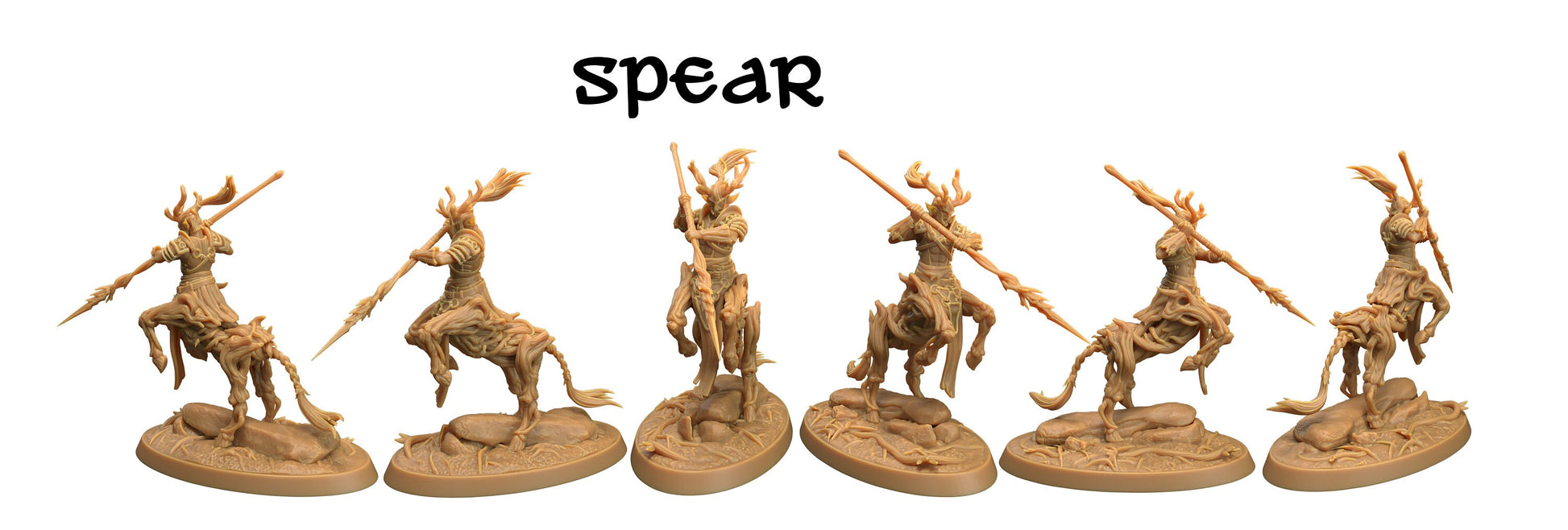 Unpainted resin Forest Centaur Chief D&D miniature by Tattles Told 3D, detailed figure from The Dragon Trappers Lodge collection.