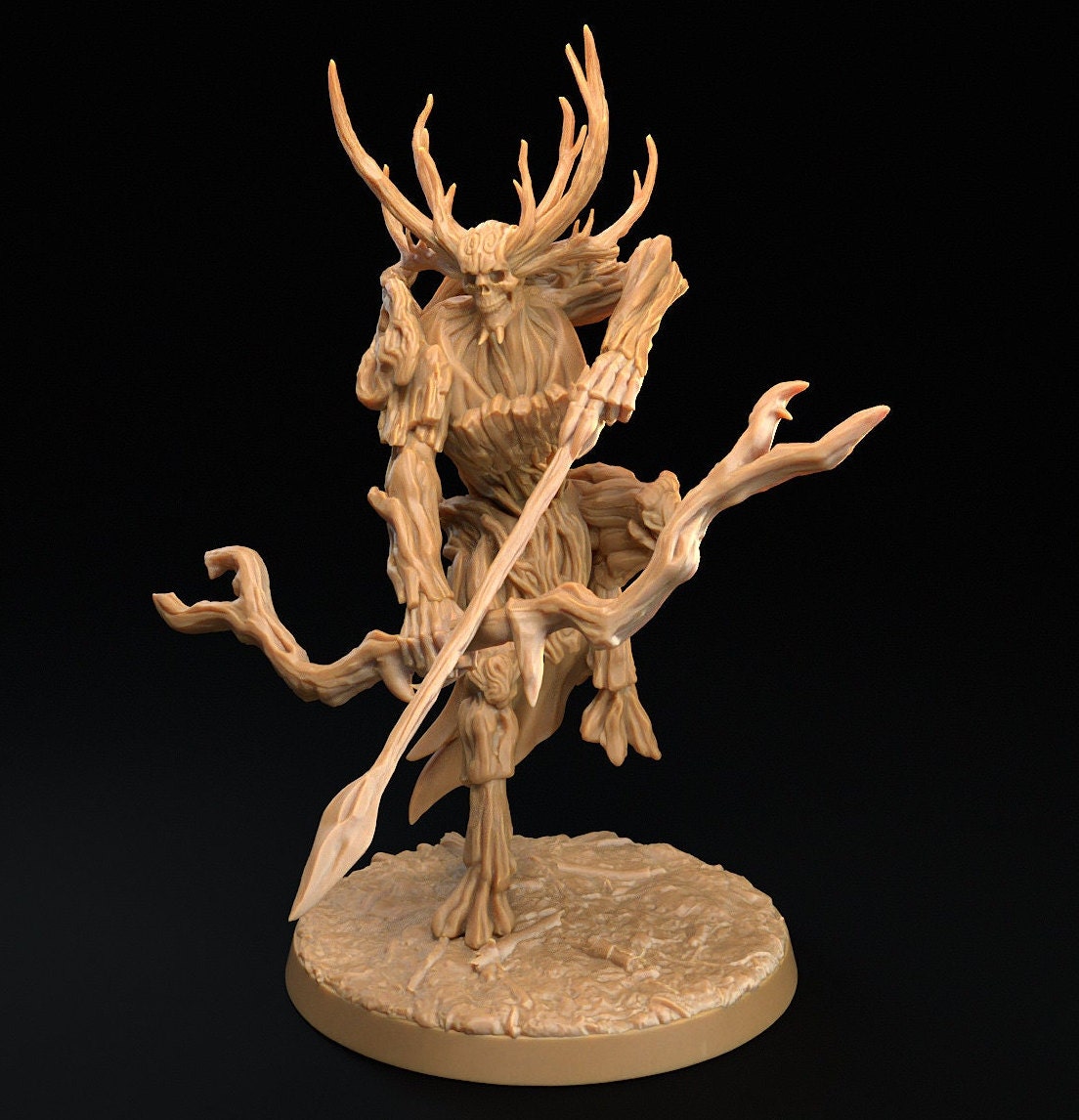 Dark Wardens Forest Satyr Faun Skeletons | D&D Monster Miniature | The Dragon Trappers Lodge | Unpainted, Unplated Resin 8k