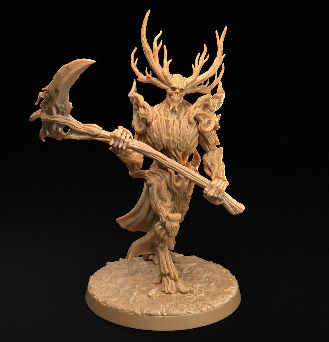 Dark Wardens Forest Satyr Faun Skeletons | D&D Monster Miniature | The Dragon Trappers Lodge | Unpainted, Unplated Resin 8k