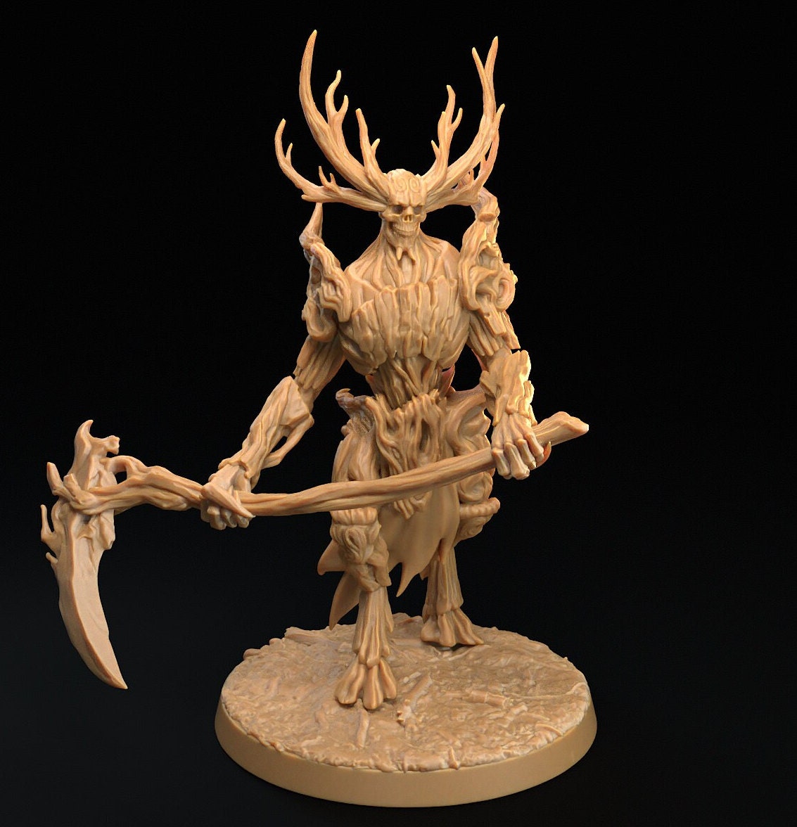 Dark Wardens Forest Satyr Faun Skeletons | D&D Monster Miniature | The Dragon Trappers Lodge | Unpainted, Unplated Resin 8k