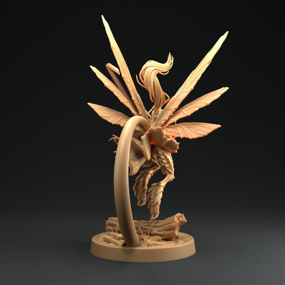 Laureth, Fairy Trapper, Unseelie Princess | D&D Miniature | The Dragon Trappers Lodge | Unpainted, Unplated Resin 8k