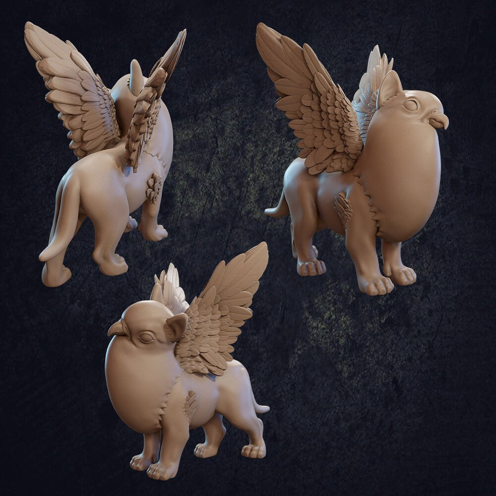 Baby Monsters, Adoptable Pets | D&D Miniature | TABLETOP SCALE | The Dragon Trappers Lodge | Unpainted, Unplated Resin 8k