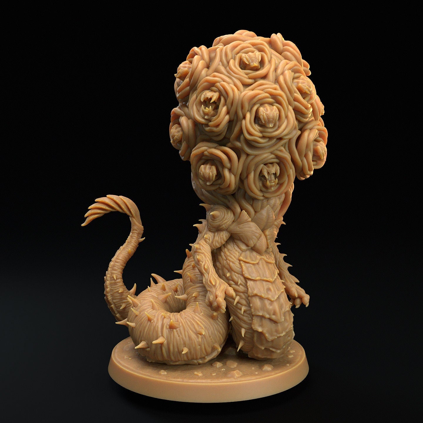 Fanciful and Deadly Hydras | D&D Miniature | TABLETOP SCALE | The Dragon Trappers Lodge | Unpainted, Unplated Resin 8k
