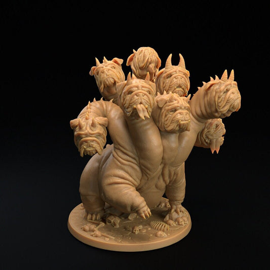 Fanciful and Deadly Hydras | D&D Miniature | TABLETOP SCALE | The Dragon Trappers Lodge | Unpainted, Unplated Resin 8k