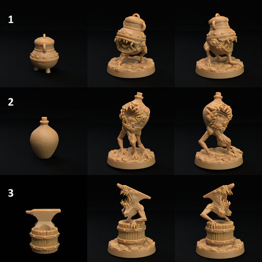 It Was a Mimic All Along! "Ordinary" Objects | D&D Miniature | TABLETOP SCALE | The Dragon Trappers Lodge | Unpainted, Unplated Resin 8k