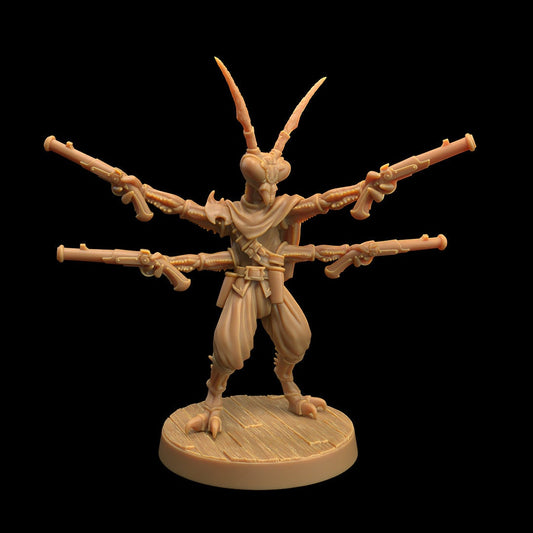 Thrikreen Wanderers | D&D Miniature | TABLETOP SCALE | The Dragon Trappers Lodge | Unpainted, Unplated Resin 8k