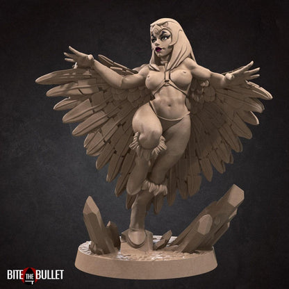 Exxotic Marina, Lovely Bird Woman | Pinup SFW NSFW Model Miniature | Bite the Bullet