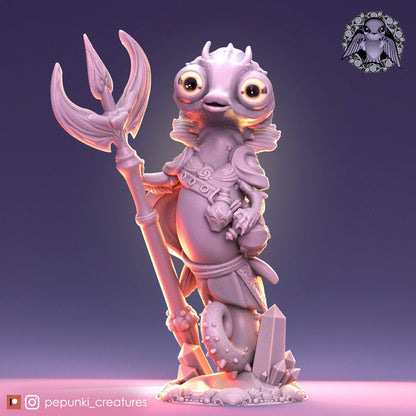 Seahorse | Tabletop or Display Scale | D&D Humblewood TTRPG Miniature | Pepunki Creatures