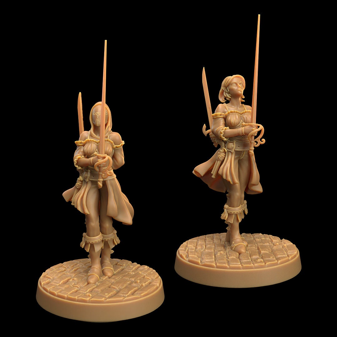 Astral Elves Crew | D&D Miniature | The Dragon Trappers Lodge | Unpainted, Unplated Resin 8k