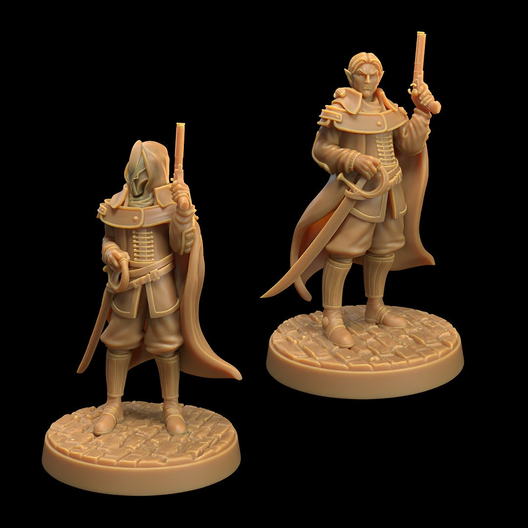 Astral Elves Crew | D&D Miniature | The Dragon Trappers Lodge | Unpainted, Unplated Resin 8k