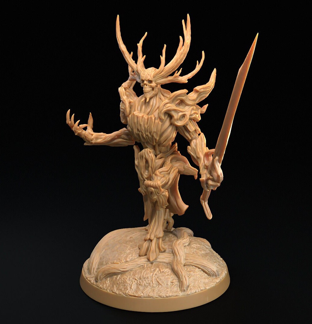 Dark Wardens Forest Satyr Faun Skeletons | D&D Monster Miniature | The Dragon Trappers Lodge | Unpainted, Unplated Resin 8k