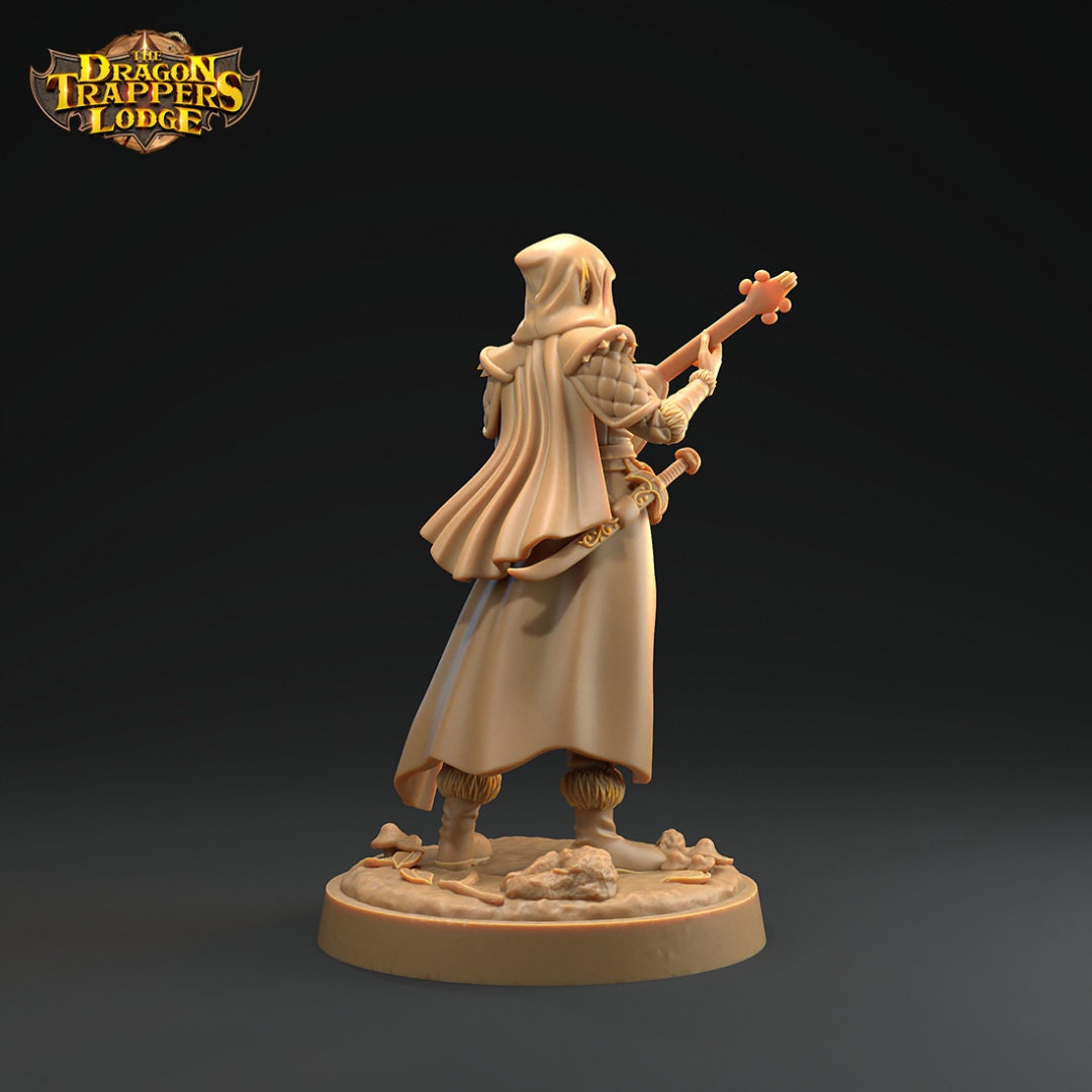 Elves, Bard and Rogue | D&D Miniature | The Dragon Trappers Lodge | Unpainted, Unplated Resin 8k