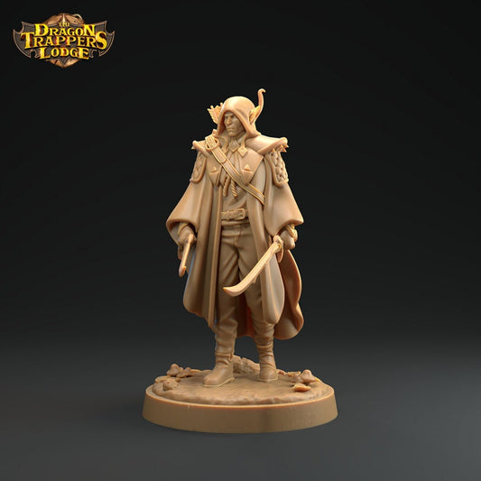 Elves, Bard and Rogue | D&D Miniature | The Dragon Trappers Lodge | Unpainted, Unplated Resin 8k