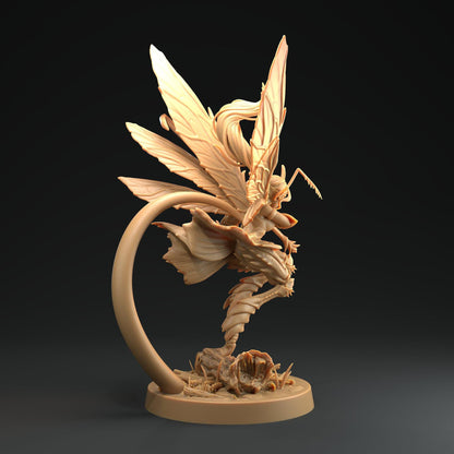 Laureth, Fairy Trapper, Unseelie Princess | D&D Miniature | The Dragon Trappers Lodge | Unpainted, Unplated Resin 8k