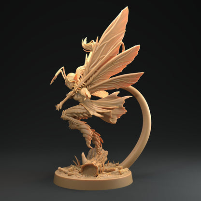 Laureth, Fairy Trapper, Unseelie Princess | D&D Miniature | The Dragon Trappers Lodge | Unpainted, Unplated Resin 8k