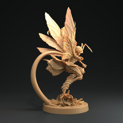 Laureth, Fairy Trapper, Unseelie Princess | D&D Miniature | The Dragon Trappers Lodge | Unpainted, Unplated Resin 8k
