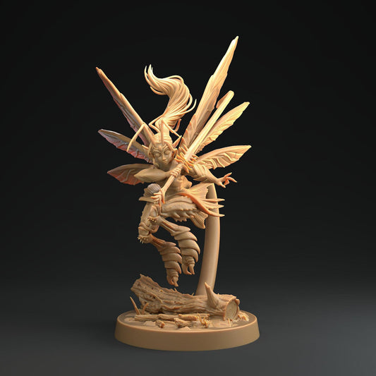 Laureth, Fairy Trapper, Unseelie Princess | D&D Miniature | The Dragon Trappers Lodge | Unpainted, Unplated Resin 8k