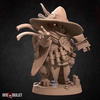 Owlfolk Wizard, Owlin | TABLETOP SCALE | D&D TTRPG Miniature | Bite the Bullet | Unpainted, Unplated Resin 8k
