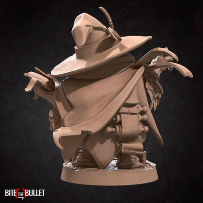 Owlfolk Wizard, Owlin | TABLETOP SCALE | D&D TTRPG Miniature | Bite the Bullet | Unpainted, Unplated Resin 8k