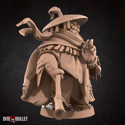 Owlfolk Monk, Owlin | TABLETOP SCALE | D&D TTRPG Miniature | Bite the Bullet | Unpainted, Unplated Resin 8k