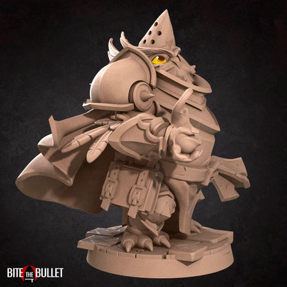 Owlfolk Cleric, Owlin | TABLETOP SCALE | D&D TTRPG Miniature | Bite the Bullet | Unpainted, Unplated Resin 8k