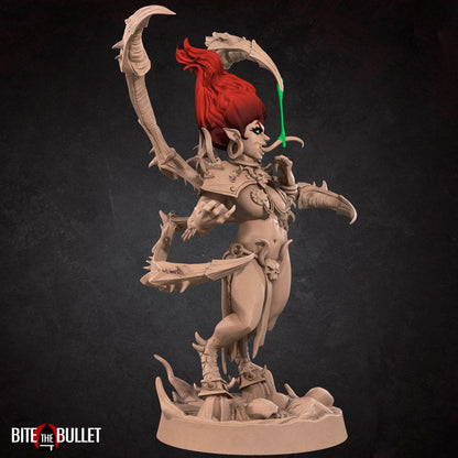 Exxotic Maiden of Anguish, Devil Woman | Pinup SFW NSFW Model Miniature | Bite the Bullet