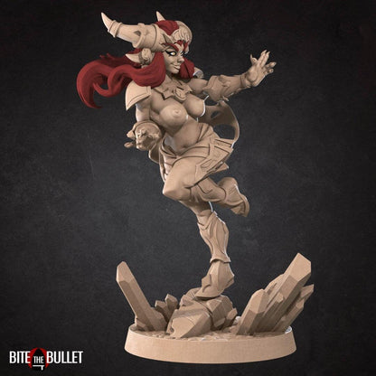 Exxotic Alejandra, Lovely Tiefling | Pinup SFW NSFW Model Miniature | Bite the Bullet