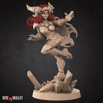 Exxotic Alejandra, Lovely Tiefling | Pinup SFW NSFW Model Miniature | Bite the Bullet