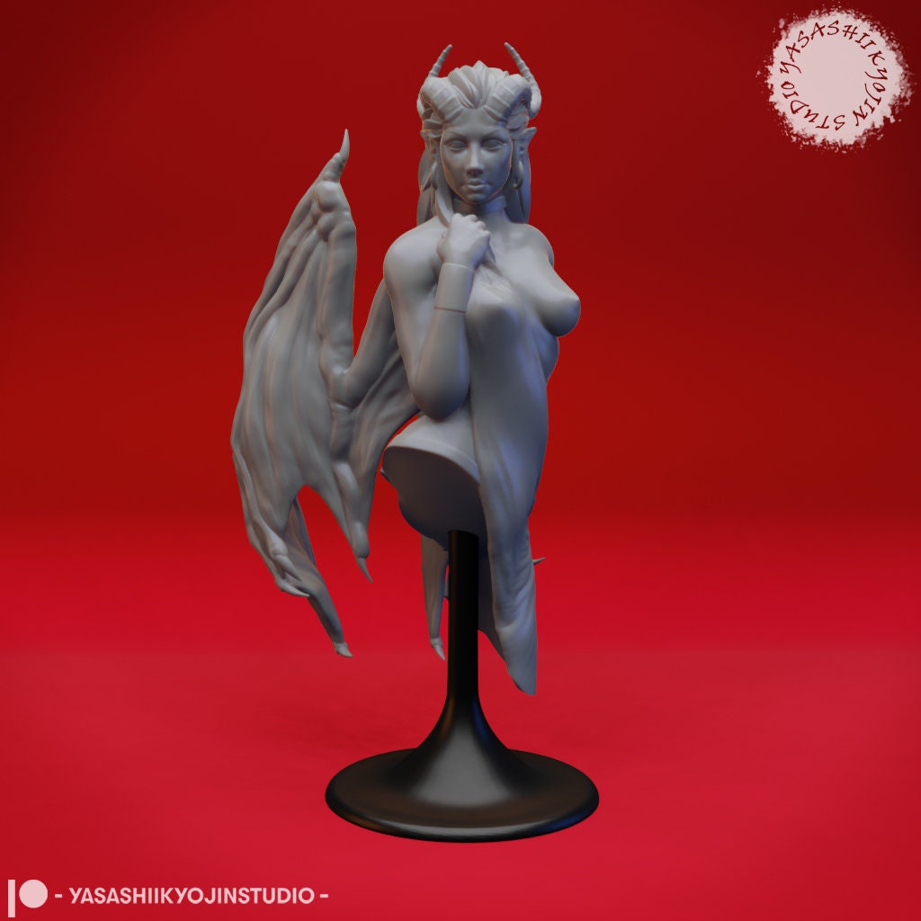 Bust Collection | Deva, Goblin King, Mind Flayer, Northern Saw Whet Owl, Owlbear Cub, Stone Giant, Succubus | Yasashii Kyojin Studio