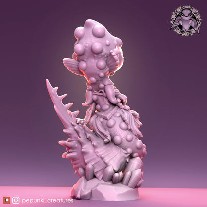 Seahorse Cute Lumpy Lady | Tabletop or Display Scale | D&D Humblewood TTRPG Miniature | Pepunki Creatures