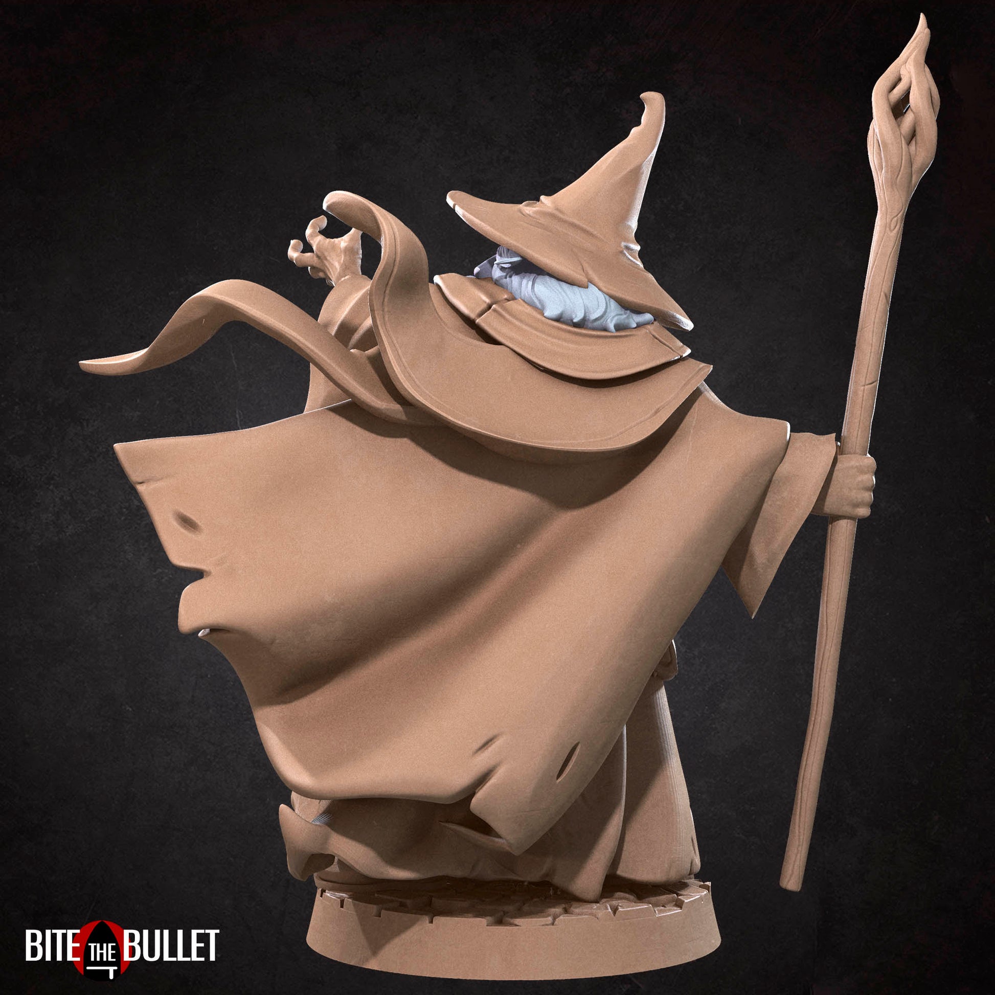 Bullet Rings, Wizard, Fellowship Explorers | TABLETOP SCALE | TTRPG Miniature | Bite the Bullet | Unpainted, Unplated Resin 8k