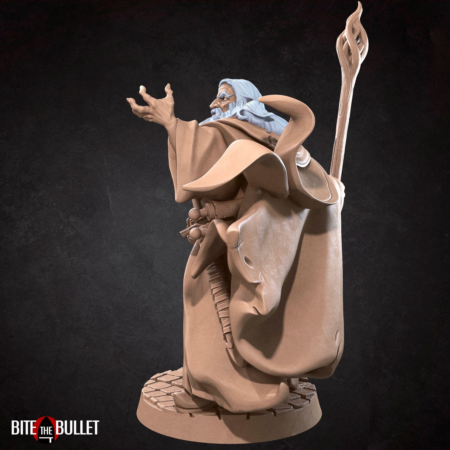 Bullet Rings, Wizard, Fellowship Explorers | TABLETOP SCALE | TTRPG Miniature | Bite the Bullet | Unpainted, Unplated Resin 8k