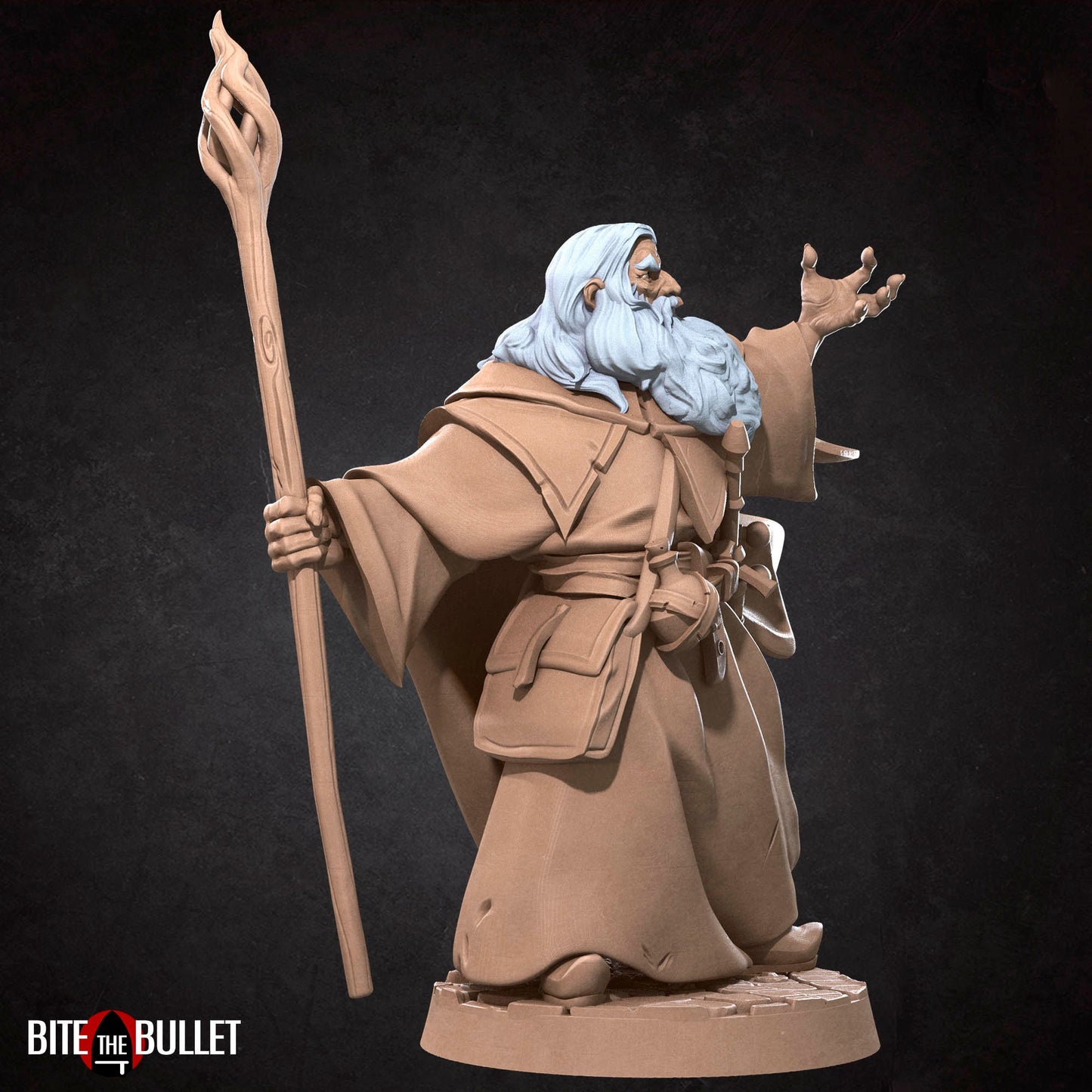 Bullet Rings, Wizard, Fellowship Explorers | TABLETOP SCALE | TTRPG Miniature | Bite the Bullet | Unpainted, Unplated Resin 8k