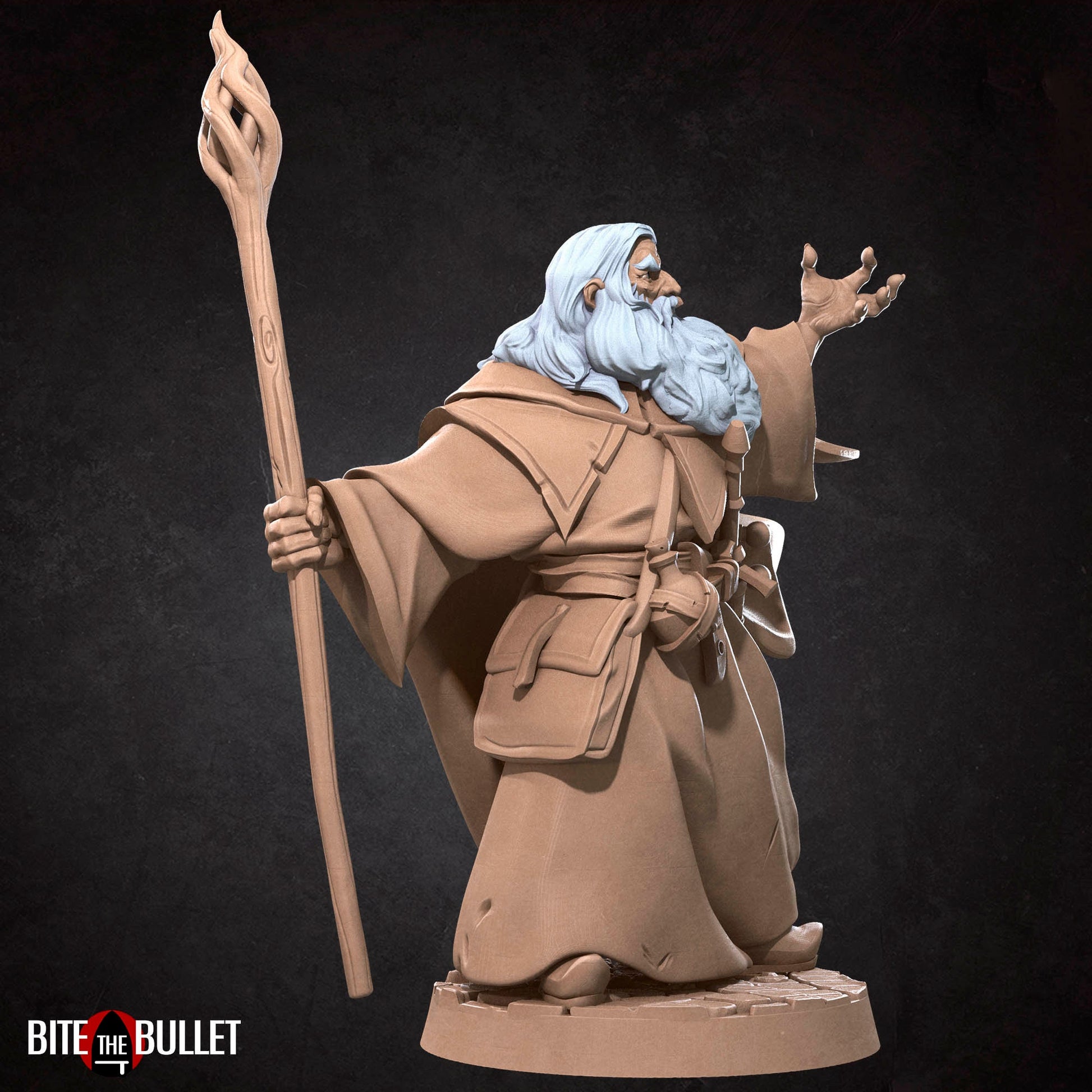 Bullet Rings, Wizard, Fellowship Explorers | TABLETOP SCALE | TTRPG Miniature | Bite the Bullet | Unpainted, Unplated Resin 8k