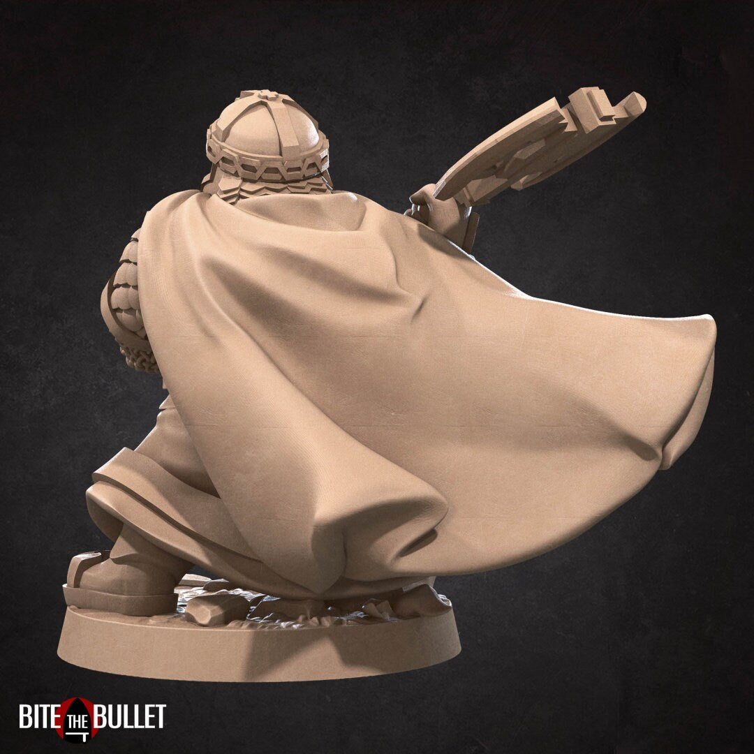 Bullet Rings, Dwarf Explorer, Fellowship Explorers | TABLETOP SCALE | TTRPG Miniature | Bite the Bullet | Unpainted, Unplated Resin 8k