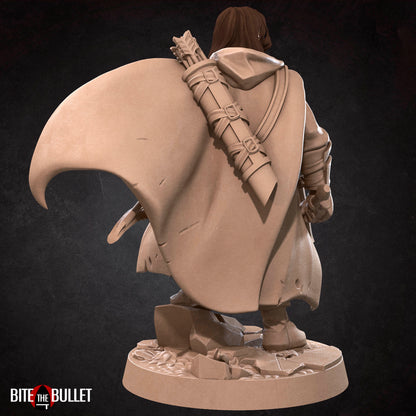 Bullet Rings, Ranger, Fellowship Explorers | TABLETOP SCALE | TTRPG Miniature | Bite the Bullet | Unpainted, Unplated Resin 8k