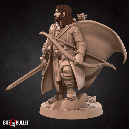 Bullet Rings, Ranger, Fellowship Explorers | TABLETOP SCALE | TTRPG Miniature | Bite the Bullet | Unpainted, Unplated Resin 8k
