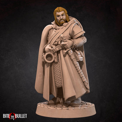Bullet Rings, Human, Fellowship Explorers | TABLETOP SCALE | TTRPG Miniature | Bite the Bullet | Unpainted, Unplated Resin 8k