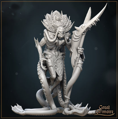 Deep Sea Shaman | Tides of the Abyss | D&D TTRPG Miniature | Great Grimoire