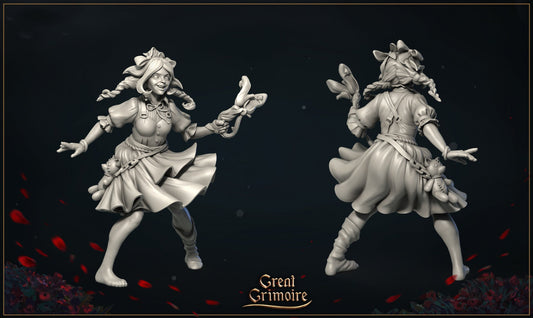 Dorothy and Toto, Horror Oz | Veil of Emerald Dreams | Tabletop Gaming Miniature | Great Grimoire