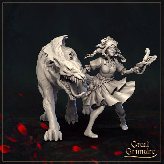 Dorothy and Toto, Horror Oz | Veil of Emerald Dreams | Tabletop Gaming Miniature | Great Grimoire