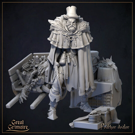 Feather Dealer | Curse of the Celestial Children | D&D Tabletop Miniature | Great Grimoire