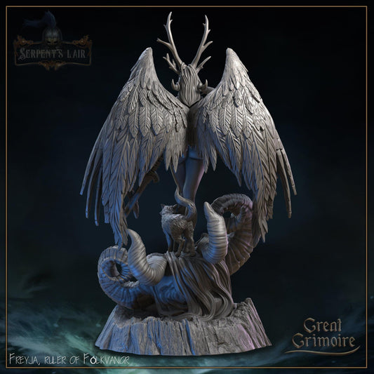 Freyja, Ruler of Fólkvangr | Serpents Lair | Tabletop Gaming Miniature | Great Grimoire