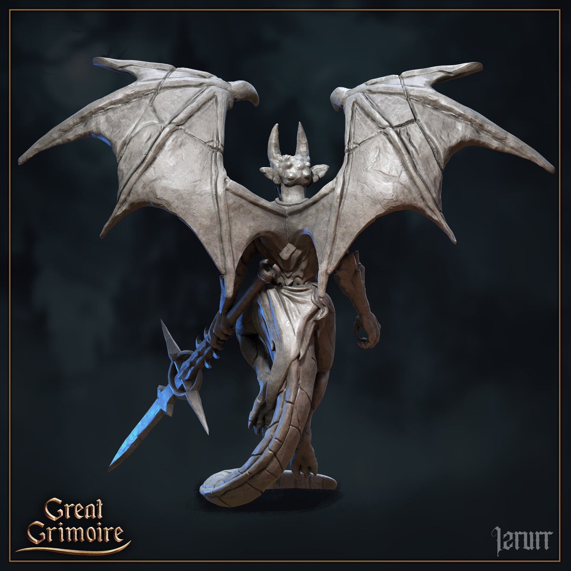 Gargoyles | Cursed in Stone | D&D Tabletop Miniature | Great Grimoire