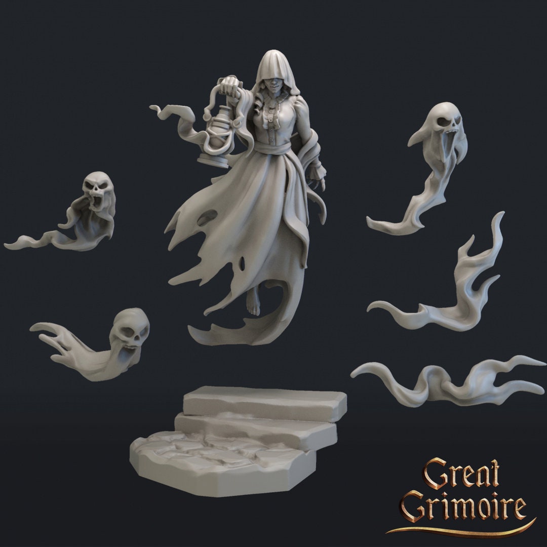 Ghost of Irene | TABLETOP SCALE | D&D TTRPG Miniature | Great Grimoire