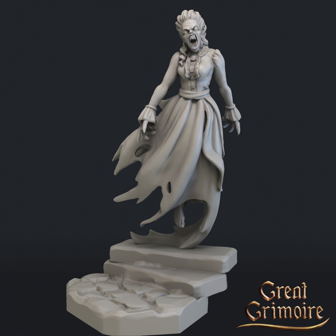 Ghost of Irene | TABLETOP SCALE | D&D TTRPG Miniature | Great Grimoire