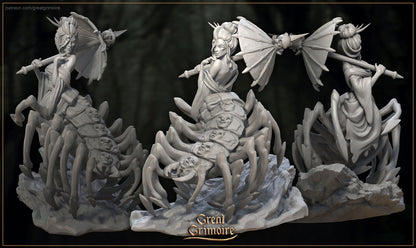 Jorōgumo, Unmasker of Faces | Lost Shrine of the Damned | D&D TTRPG Miniature | Great Grimoire