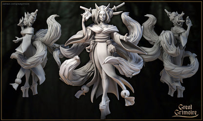 Kitsune, Blade of the Forest | Lost Shrine of the Damned | D&D TTRPG Miniature | Great Grimoire