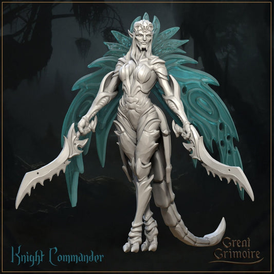 Fairy Knight Commander | Dark Metamorphosis | D&D Tabletop Miniature | Great Grimoire