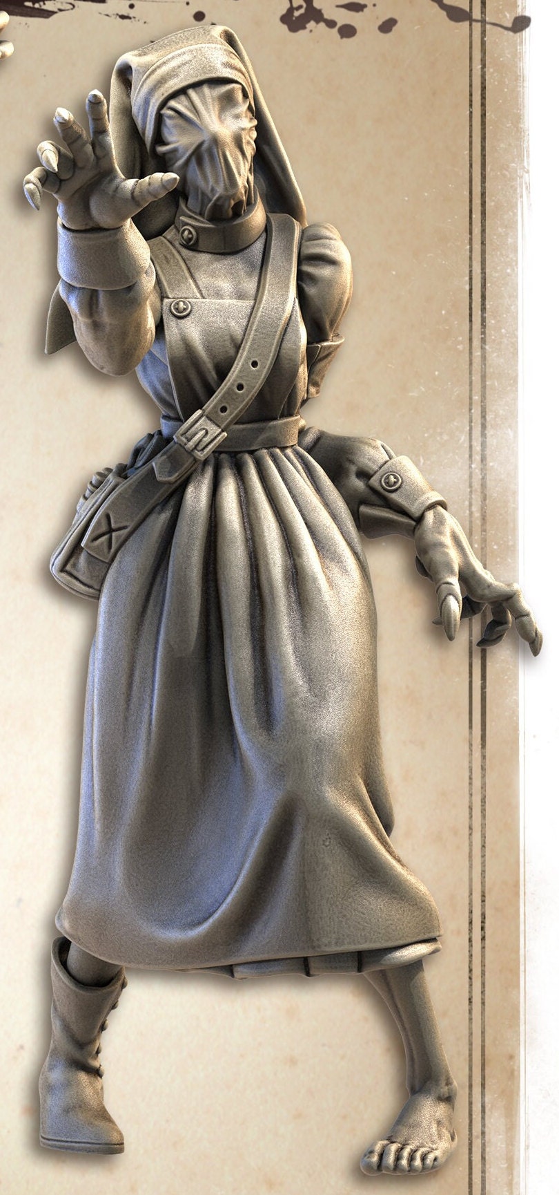 Nurses, Normal and Nightmare | Wicked Hills Asylum | D&D TTRPG Miniature | Great Grimoire